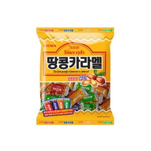 [크라운제과] 땅콩카라멜_324G